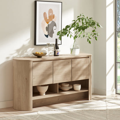 Duval 62 Inch Oval Sideboard by Furniture for America