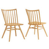 Wynne Spindle Back Dining Side Chairs Set of 2 in Ash