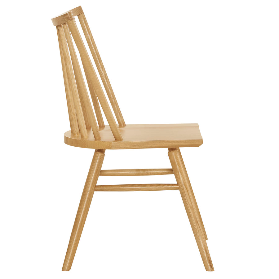 Wynne Spindle Back Dining Side Chairs Set of 2 in Ash