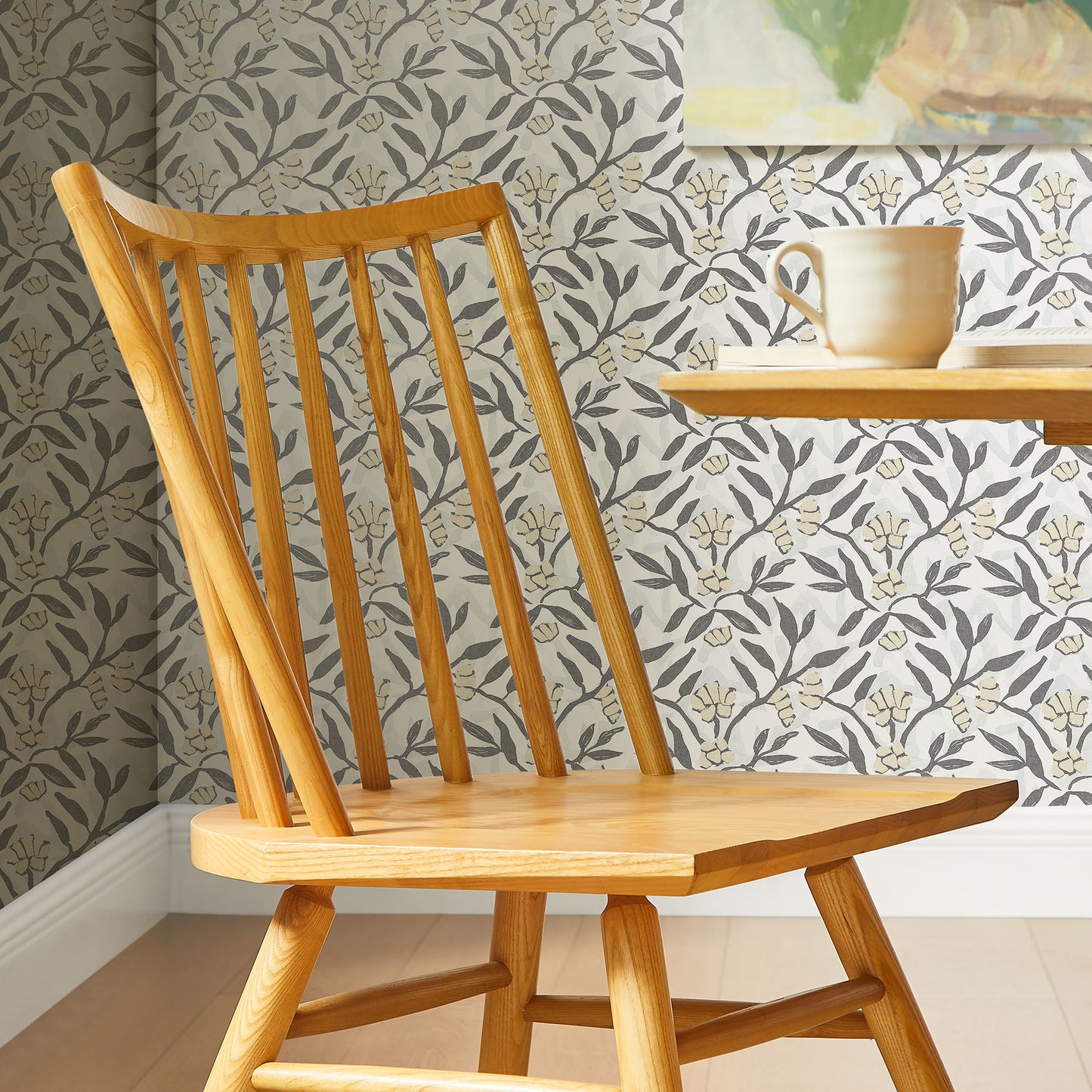 Wynne Spindle Back Dining Side Chairs Set of 2 in Ash