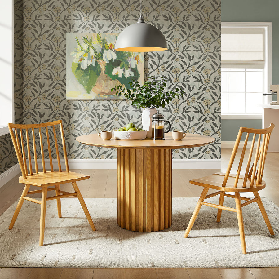 Wynne Spindle Back Dining Side Chairs Set of 2 in Ash