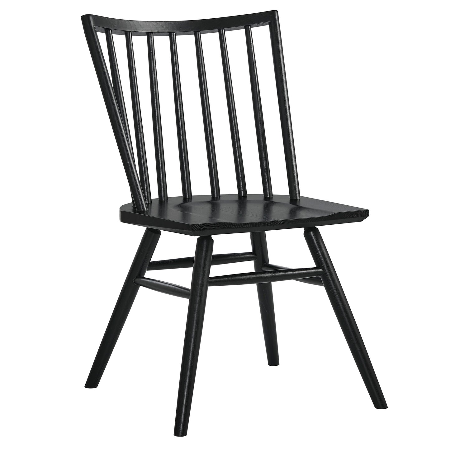 Wynne Spindle Back Dining Side Chairs Set of 2 in Black