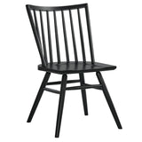 Wynne Spindle Back Dining Side Chairs Set of 2 in Black
