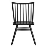 Wynne Spindle Back Dining Side Chairs Set of 2 in Black