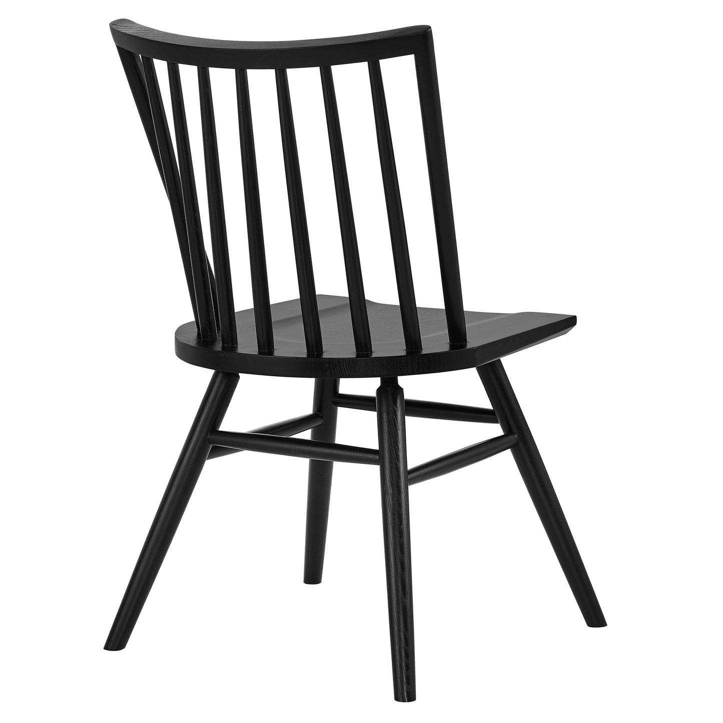 Wynne Spindle Back Dining Side Chairs Set of 2 in Black