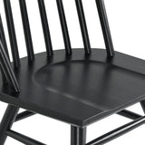 Wynne Spindle Back Dining Side Chairs Set of 2 in Black