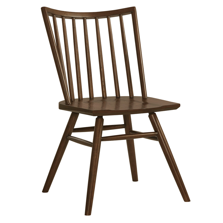 Wynne Spindle Back Dining Side Chairs Set of 2 in Walnut