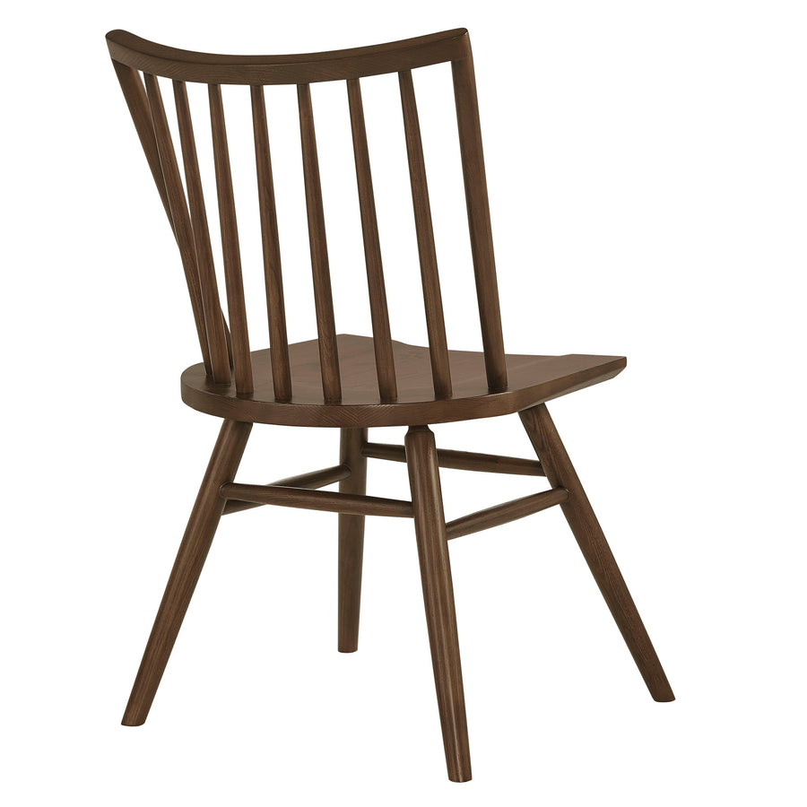 Wynne Spindle Back Dining Side Chairs Set of 2 in Walnut