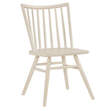 Wynne Spindle Back Dining Side Chairs Set of 2 in White Wash