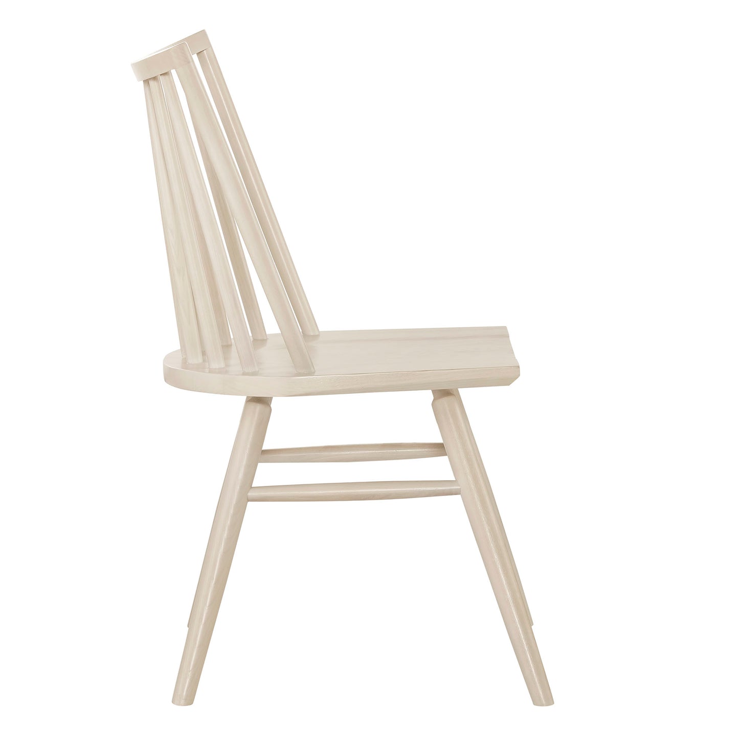 Wynne Spindle Back Dining Side Chairs Set of 2 in White Wash