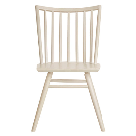 Alvar Spindle Back Dining Side Chairs Set of 2 in White Wash