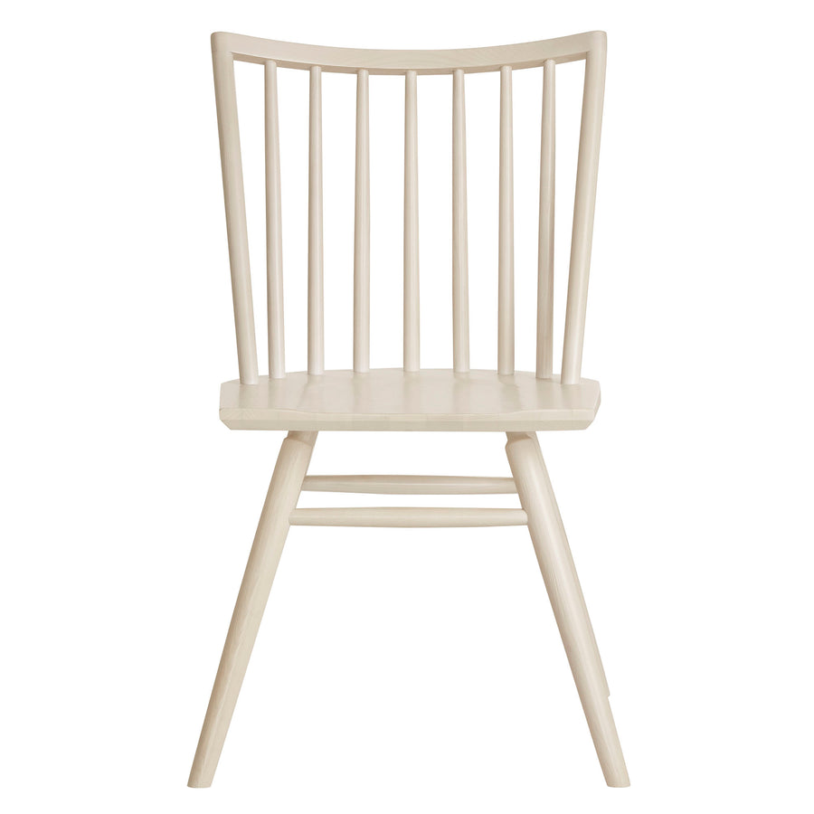 Wynne Spindle Back Dining Side Chairs Set of 2 in White Wash