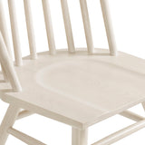 Wynne Spindle Back Dining Side Chairs Set of 2 in White Wash
