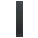 Giselle Solid Wood and Glass Display Cabinet in Black Oak