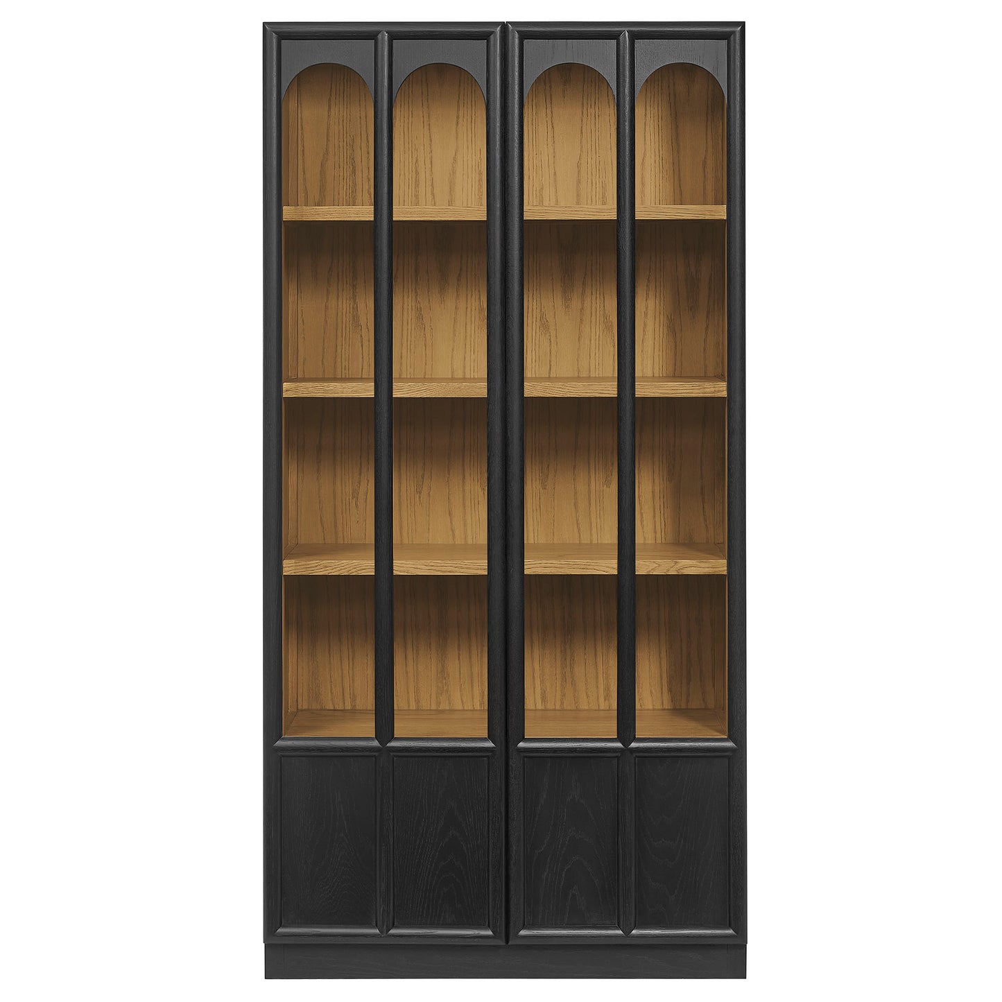 Anwen Solid Wood and Glass Display Cabinet by Furniture for America