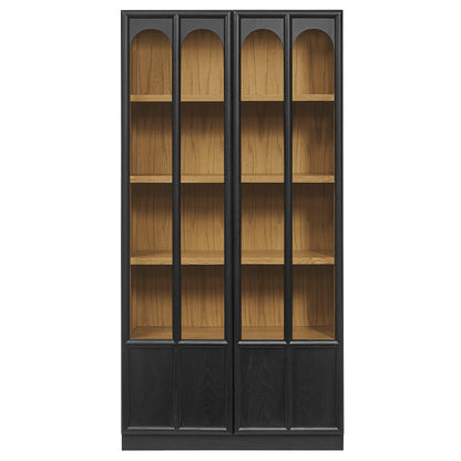 Anwen Solid Wood and Glass Display Cabinet by Furniture for America