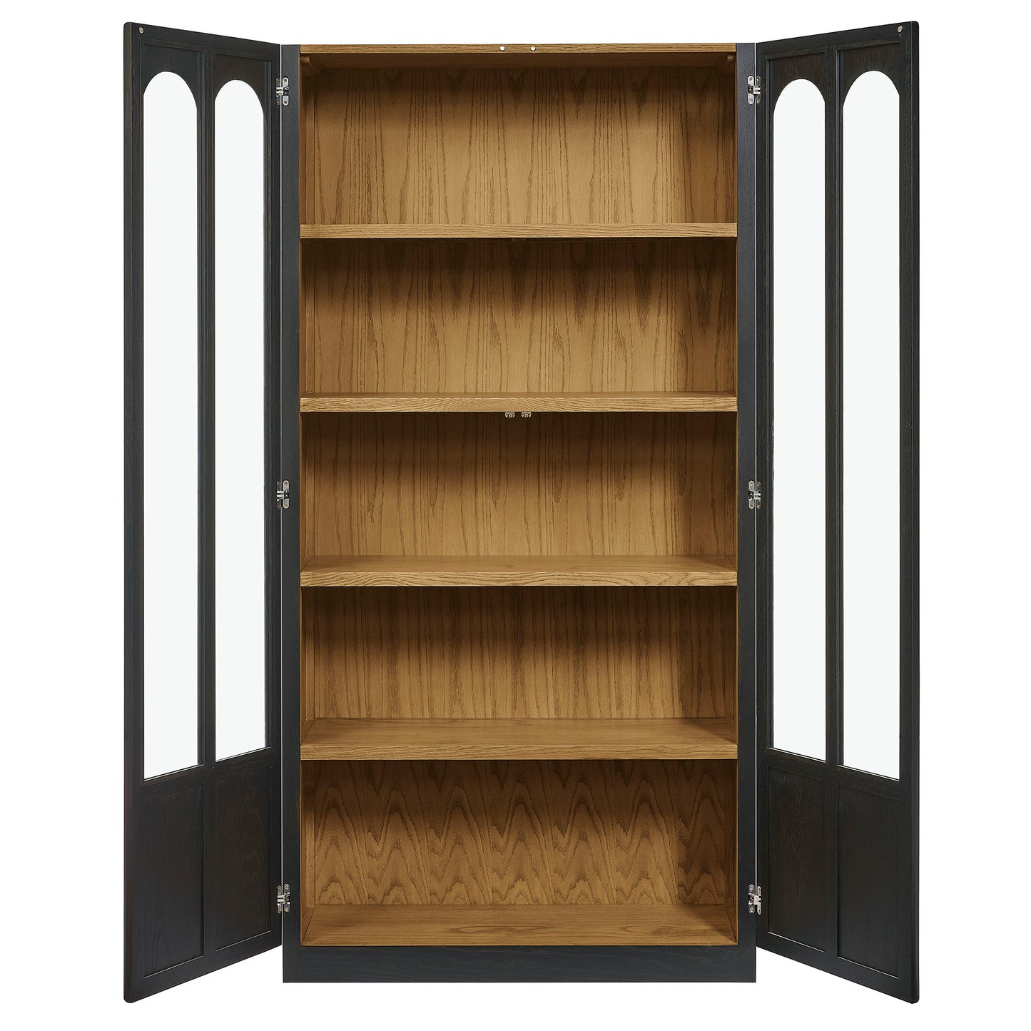 Anwen Solid Wood and Glass Display Cabinet by Furniture for America