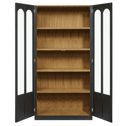 Anwen Solid Wood and Glass Display Cabinet by Furniture for America
