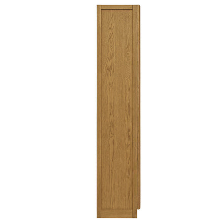 Anwen Solid Wood and Glass Display Cabinet in Oak