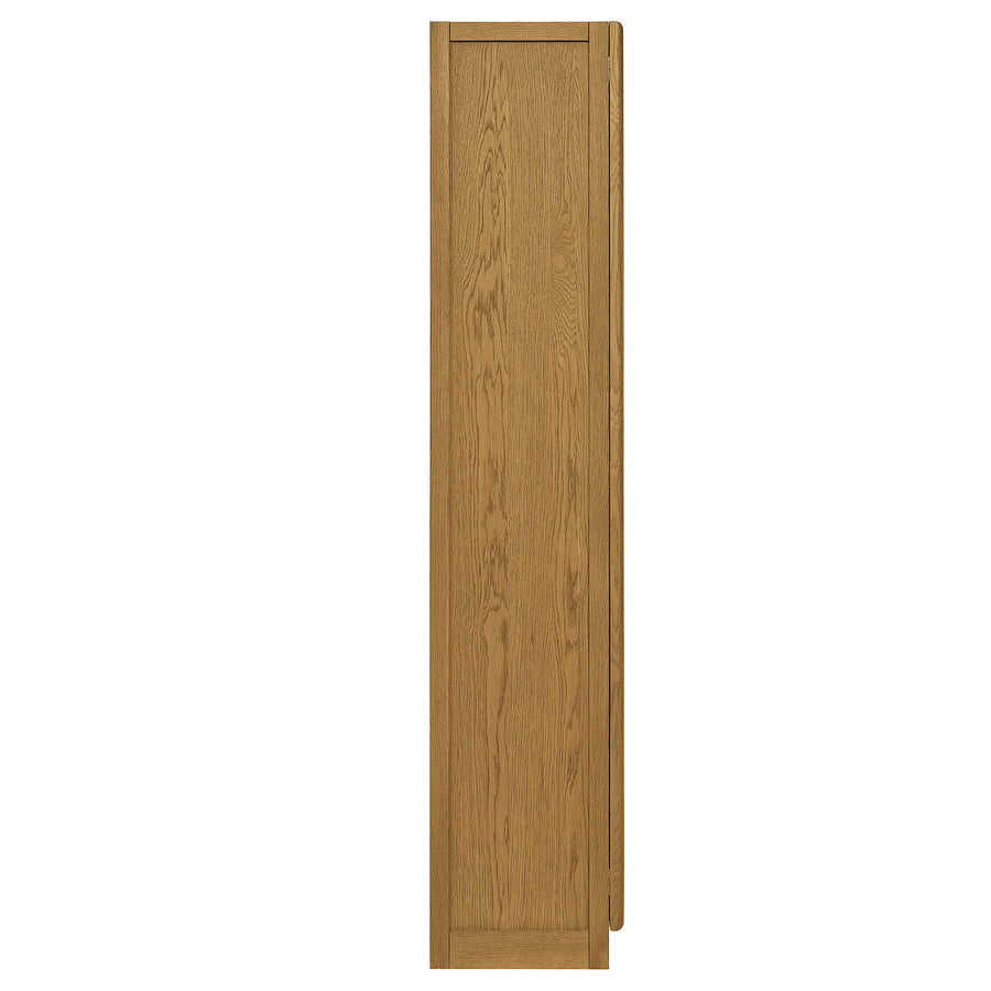 Giselle Solid Wood and Glass Display Cabinet in Oak
