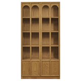 Giselle Solid Wood and Glass Display Cabinet in Oak