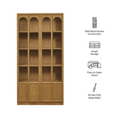 Giselle Solid Wood and Glass Display Cabinet in Oak