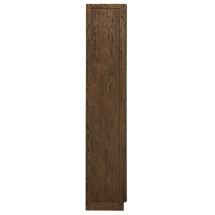 Anwen Solid Wood and Glass Display Cabinet in Walnut