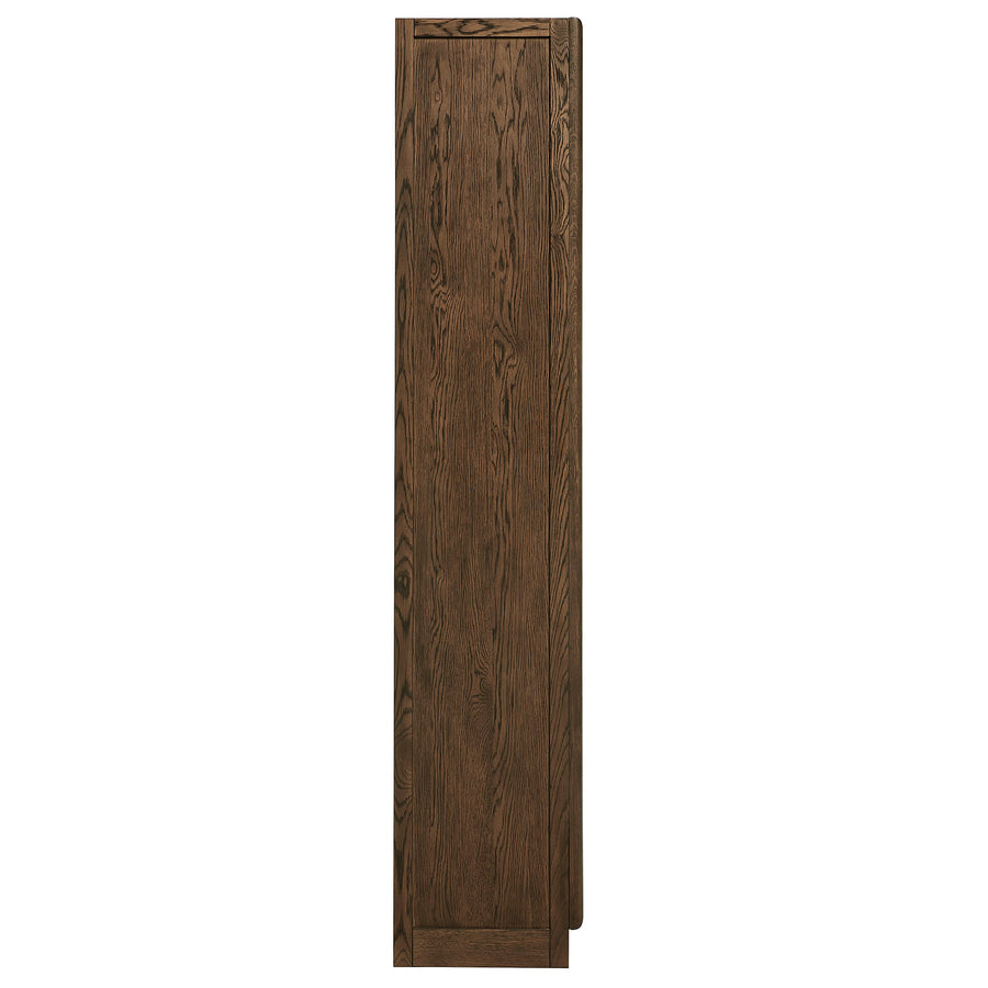 Giselle Solid Wood and Glass Display Cabinet in Walnut