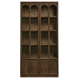 Giselle Solid Wood and Glass Display Cabinet in Walnut