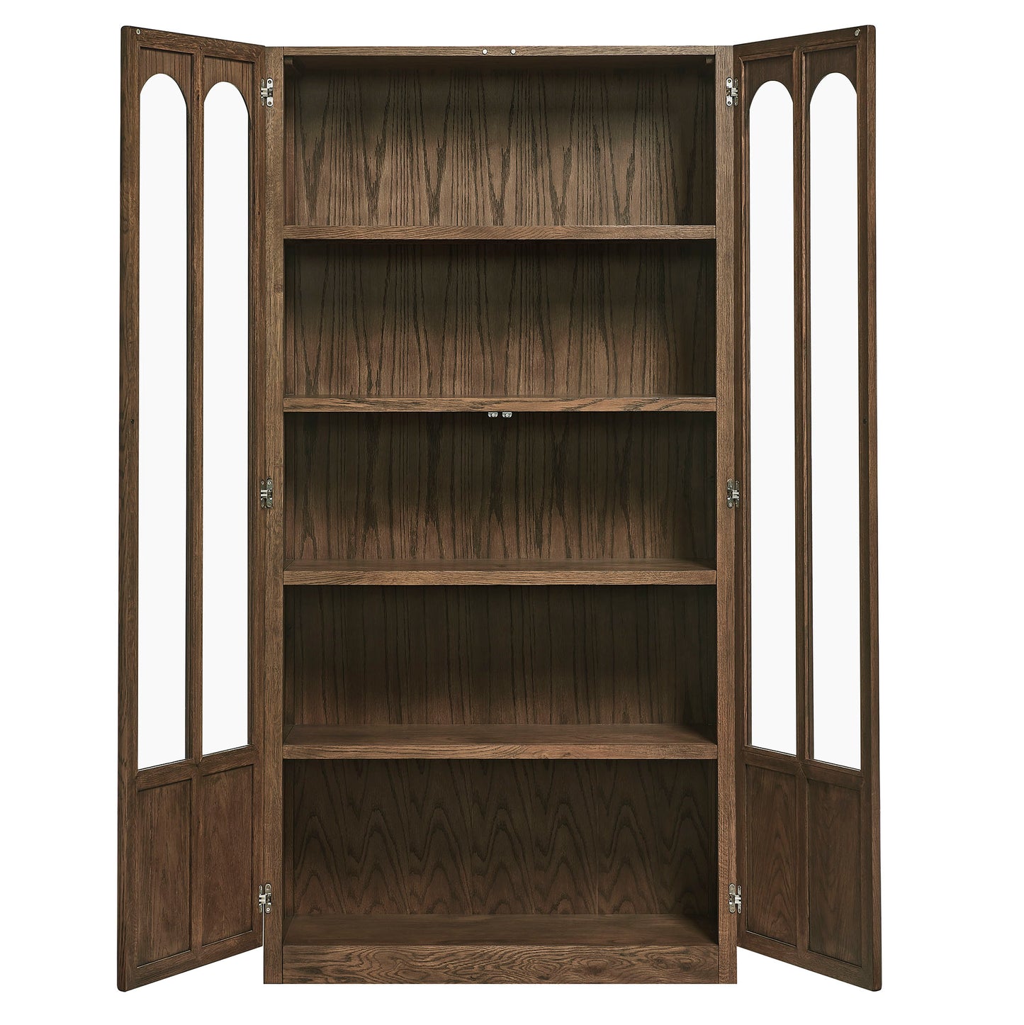 Anwen Solid Wood and Glass Display Cabinet by Furniture for America