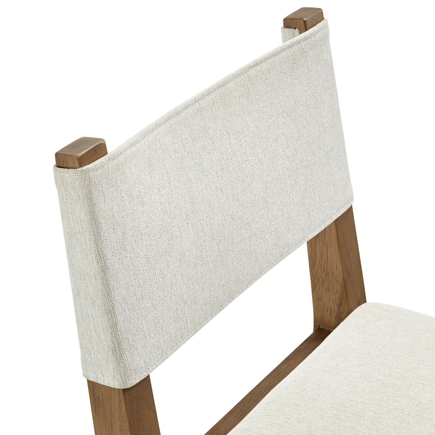 Calder Fabric Upholstered Wood Armless Dining Chair by Furniture for America