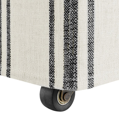 Tessera Striped Slipcovered Dining Side Chair by Furniture for America