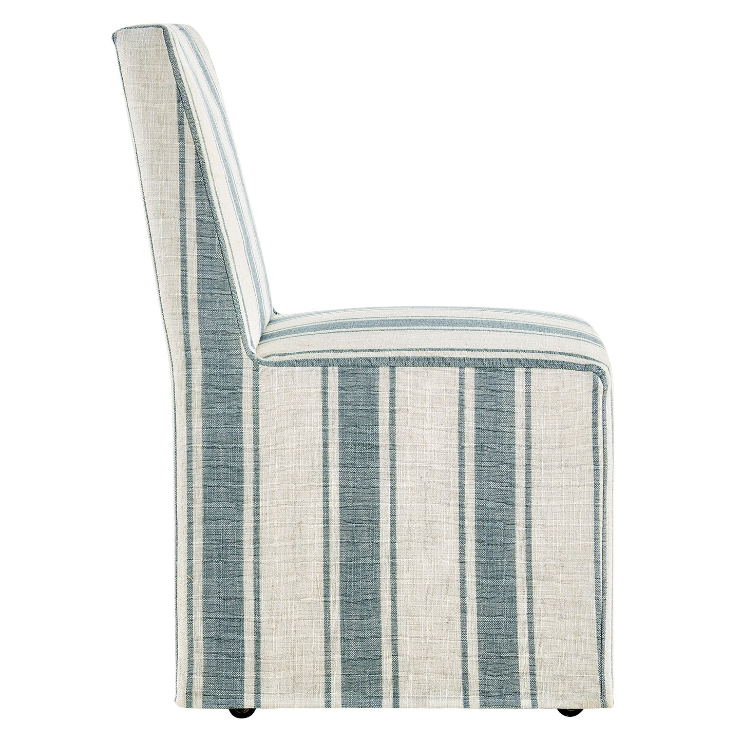 Tessera Striped Slipcovered Dining Side Chair by Furniture for America