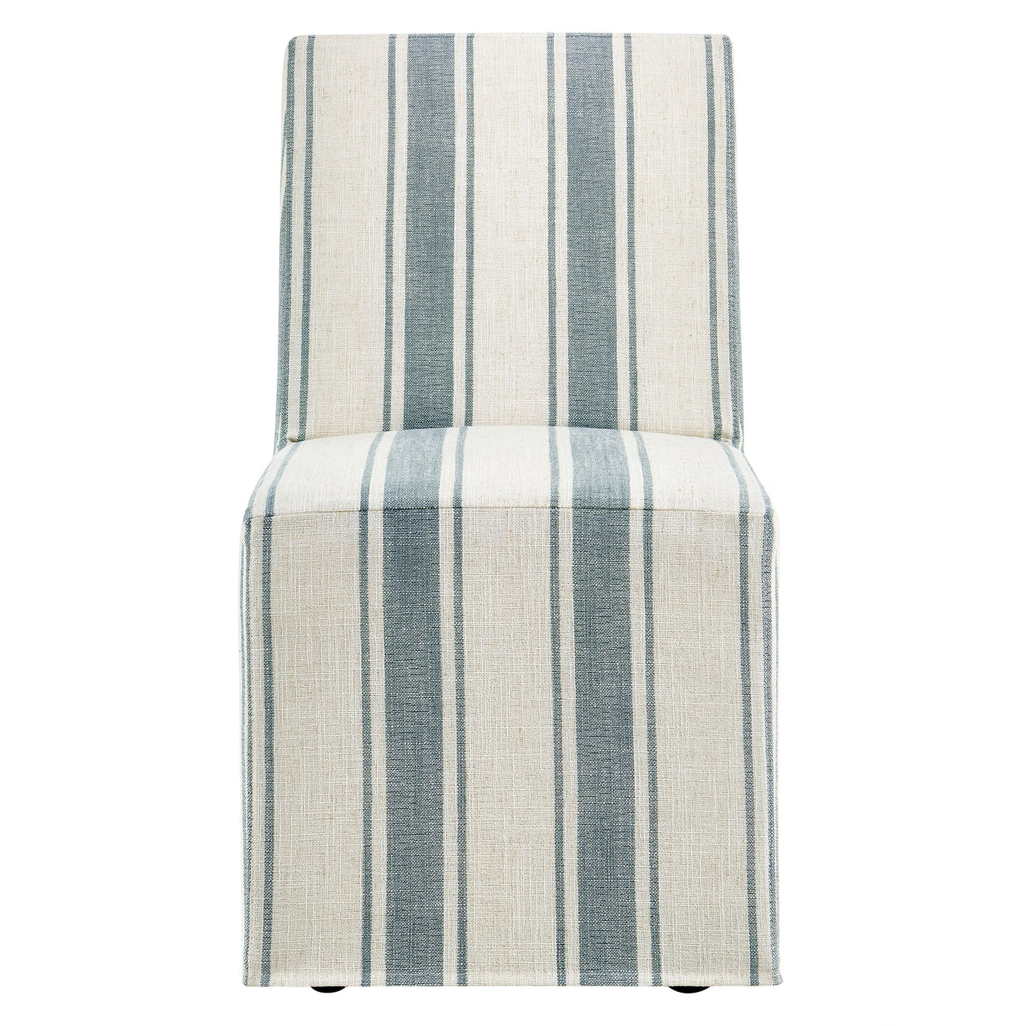 Tessera Striped Slipcovered Dining Side Chair by Furniture for America