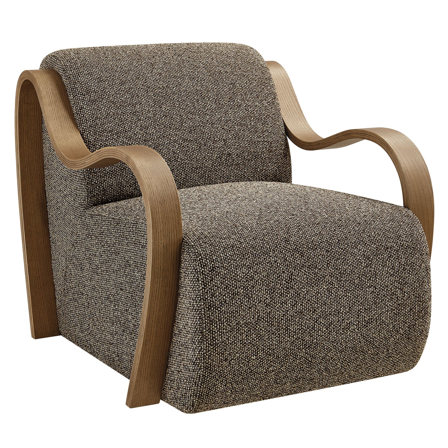 Maestro Lattice Boucle Accent Armchair in Earth