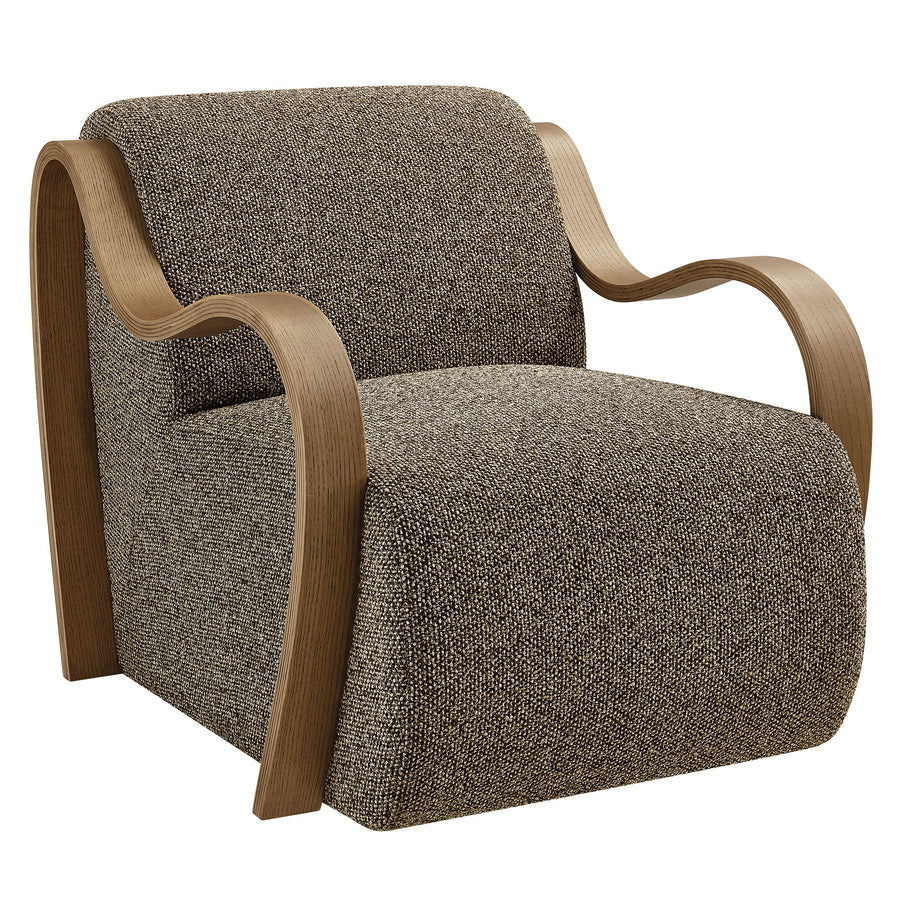 Maestro Lattice Boucle Accent Armchair in Earth