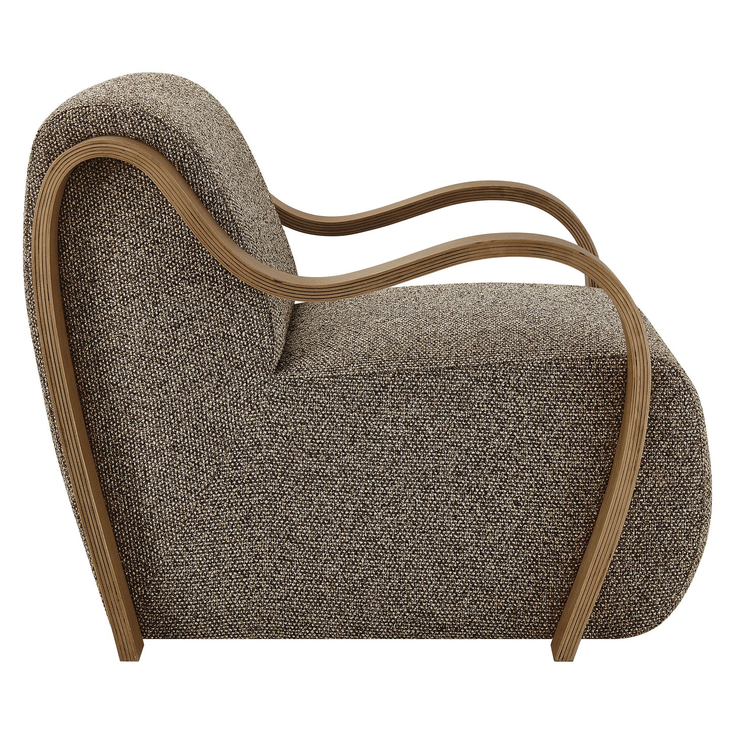 Maestro Lattice Boucle Accent Armchair in Earth