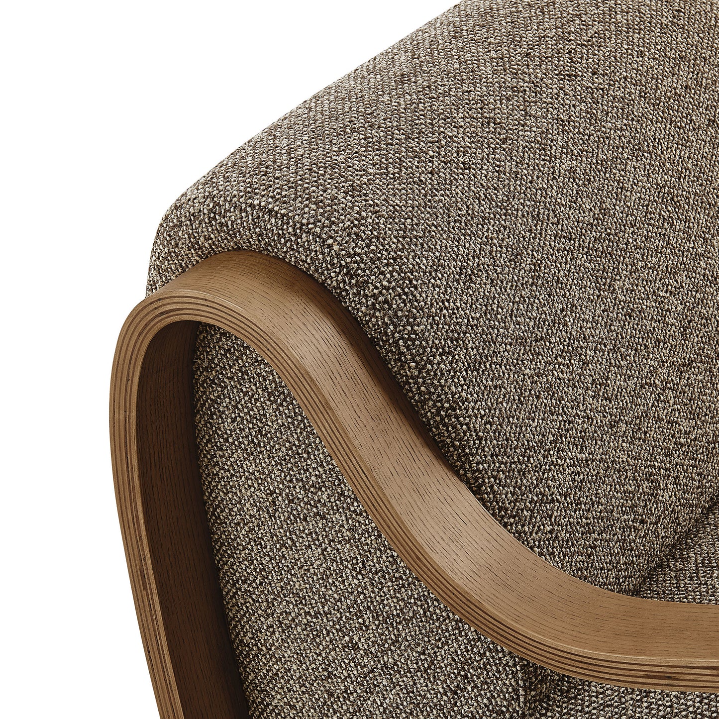 Maestro Lattice Boucle Accent Armchair in Earth