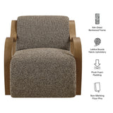 Maestro Lattice Boucle Accent Armchair in Earth