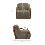 Maestro Lattice Boucle Accent Armchair in Earth