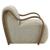 Maestro Lattice Boucle Accent Armchair in Marble