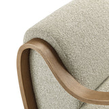 Maestro Lattice Boucle Accent Armchair in Marble