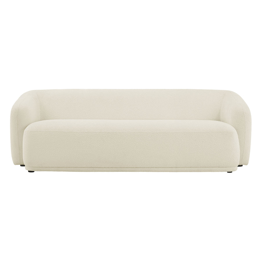 Myrrh 88 Inch Boucle Fabric Sofa in Cream