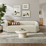 Myrrh 88 Inch Boucle Fabric Sofa in Cream
