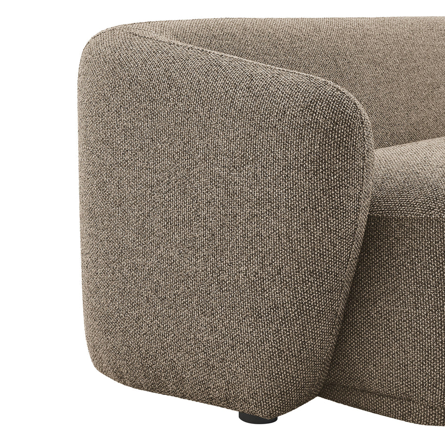 Myrrh 88 Inch Boucle Fabric Sofa in Earth