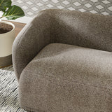 Myrrh 88 Inch Boucle Fabric Sofa in Earth