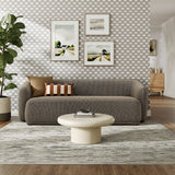 Myrrh 88 Inch Boucle Fabric Sofa in Earth
