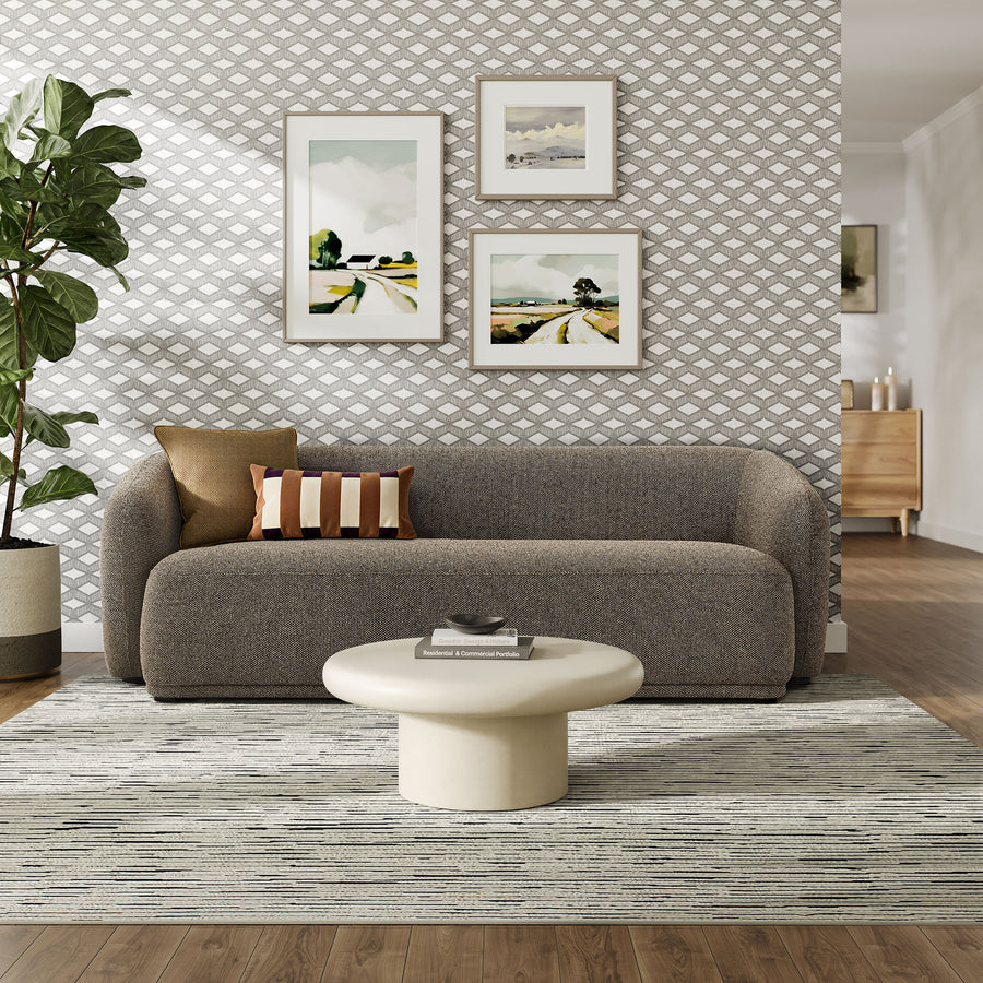 Myrrh 88 Inch Boucle Fabric Sofa in Earth