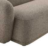 Myrrh 2 Piece Right Facing Boucle Fabric Modular Sofa with Chaise in Earth