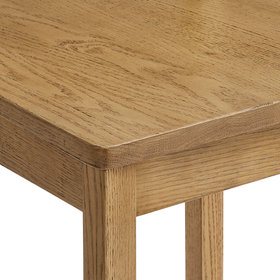 Lennox Oak Wood Bar Stool With Wavy Razor Back in Weathered Oak